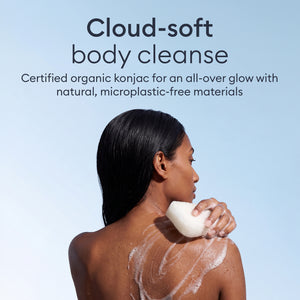 Konjac Body Sponge: sponge used on the shoulder in the shower, a cloud soft body cleanse
