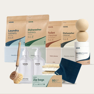 The Whole-Home Detox - Light dish soap bottle, Light hand soap bottle, with zip bags
