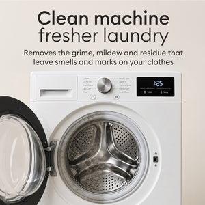Washing Machine Cleaner Tablets: open washing machine drum, removes the grime, mildew and residue that leave smells on clothes